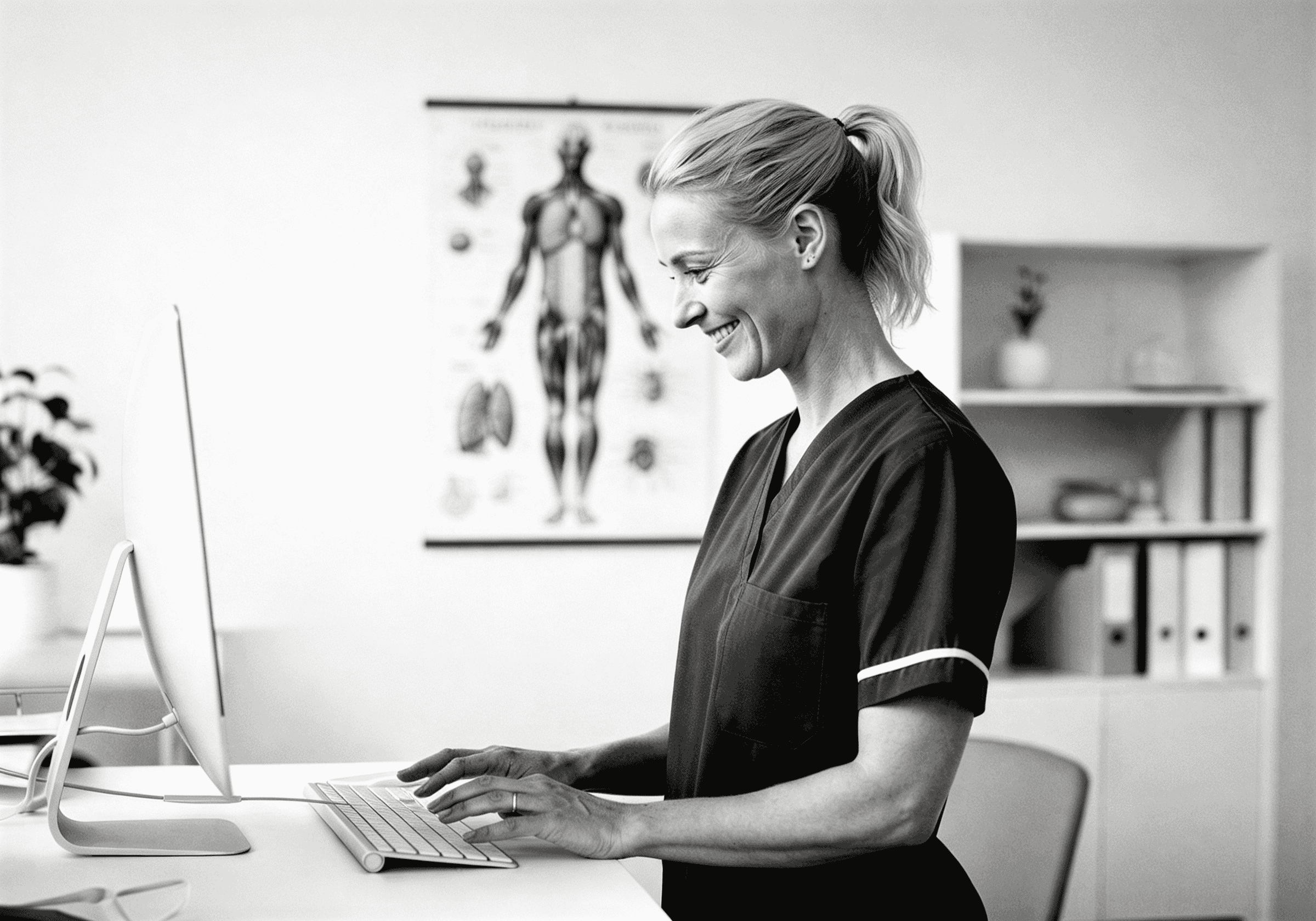 Medical professional at work